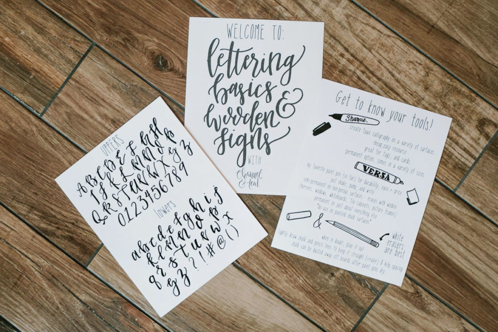 Hand Lettering Class by Nicole Lind at The Cozy Castle